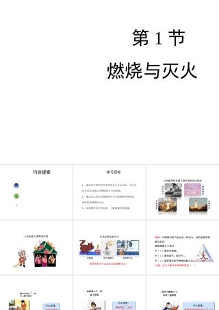 八年级化学全册 6.1《燃烧与灭火》教学课件 （新版）鲁教版五四制-鲁教版五四制初中八年级全册化学课件