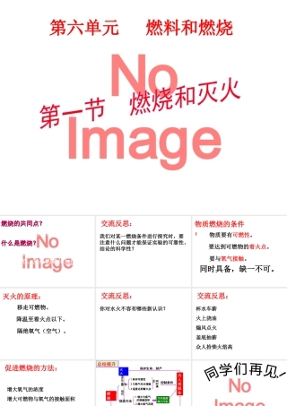 八年级化学全册 6.1《燃烧与灭火》课件1 （新版）鲁教版五四制-鲁教版五四级全册化学课件