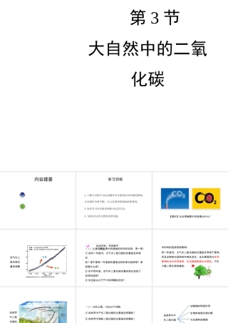 八年级化学全册 6.3《大自然中的二氧化碳》教学课件 （新版）鲁教版五四制-鲁教版五四制初中八年级全册化学课件