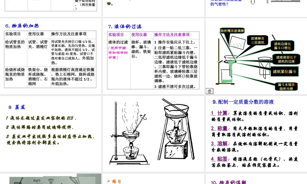 【备战2014】中考化学一轮复习 第24讲 化学实验基本操作课件 新人教版