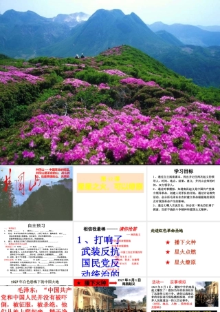 八年级历史上册 第12课 星星之火可以燎原课件 新人教版