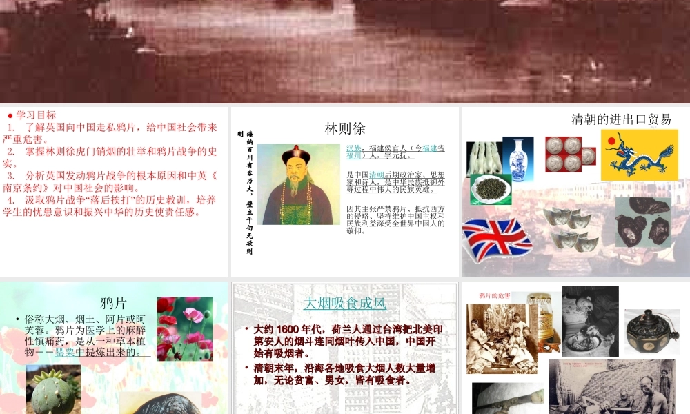 八年级历史上册 1 鸦片战争实战课件 新人教版-新人教版初中八年级上册历史课件