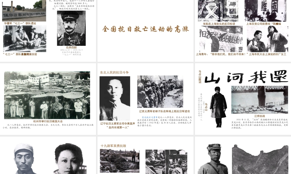 八年级历史上册 第13课 抗日救亡运动课件1 川教版-川教版初中八年级上册历史课件