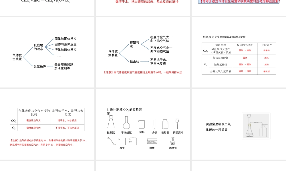 八年级化学全册 7.2《二氧化碳制取的研究》教学课件 人教版五四制-旧人教版初中八年级全册化学课件