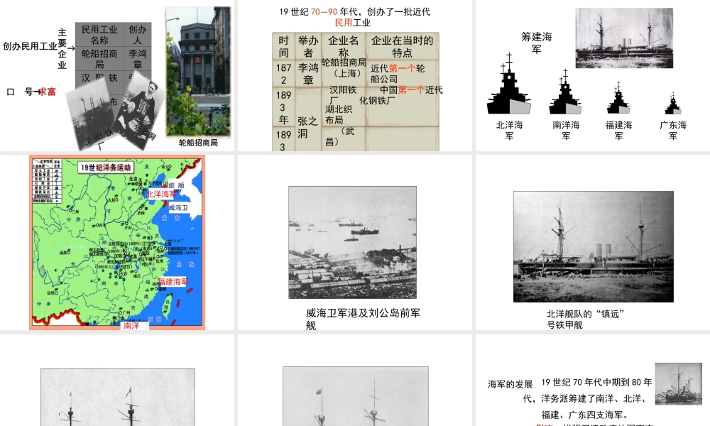 八年级历史上册 4《洋务运动与民办工业》课件 岳麓版-岳麓版初中八年级上册历史课件