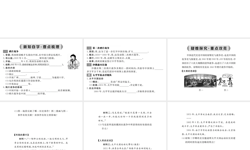 八年级历史上册 第1课 两次鸦片战争课件 华东师大版-华东师大级上册历史课件