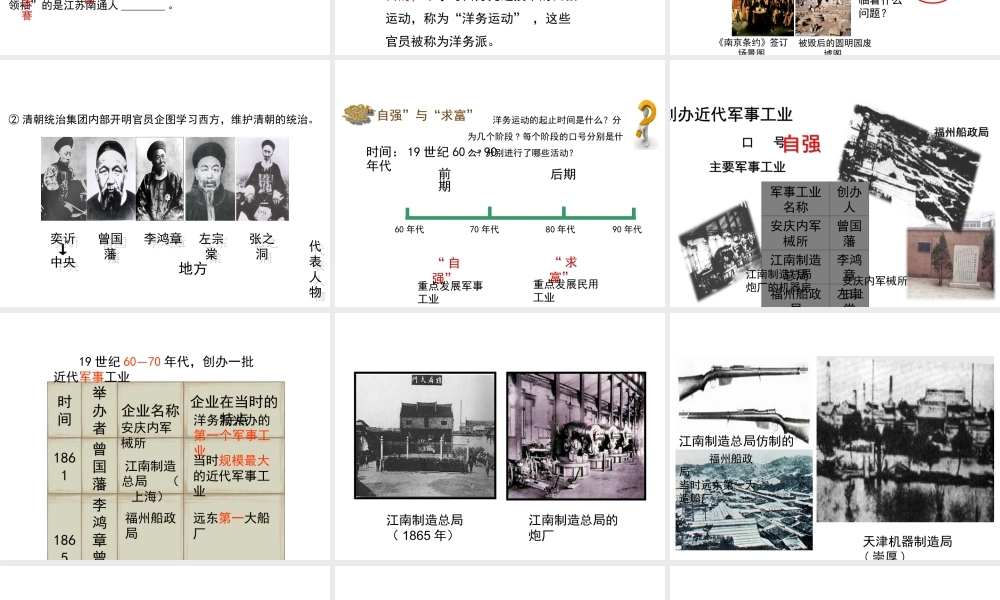 八年级历史上册 4《洋务运动与民办工业》课件 岳麓版-岳麓级上册历史课件