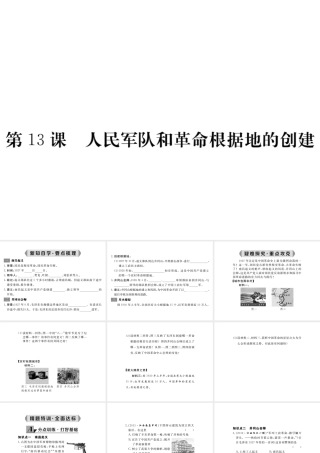 八年级历史上册 第13课 人民军队和革命根据地的创建课件 岳麓版-岳麓版初中八年级上册历史课件