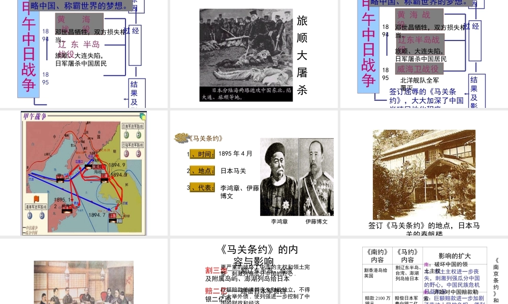 八年级历史上册 5《甲午战争》课件 岳麓版-岳麓级上册历史课件