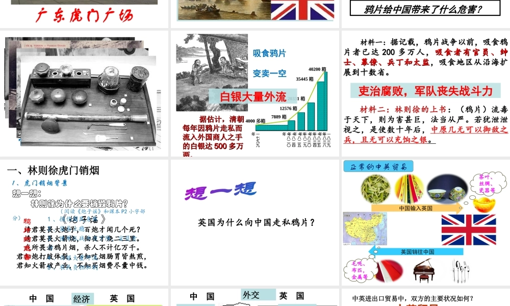 八年级历史上册 第1课 鸦片战争课件 北师大版-北师大版初中八年级上册历史课件