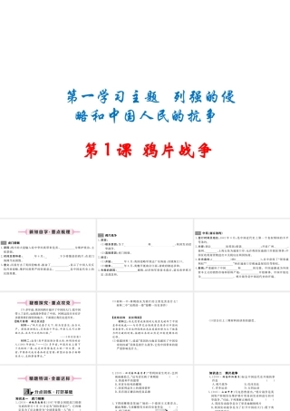 八年级历史上册 第1课 鸦片战争课件 川教版-川教级上册历史课件