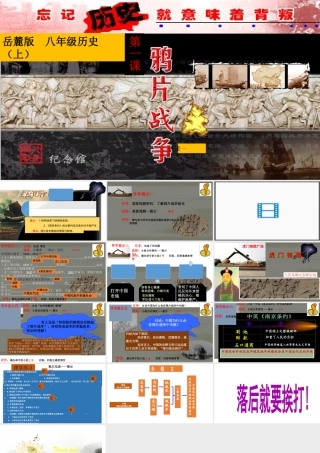 八年级历史上册 第1课 鸦片战争课件 岳麓版