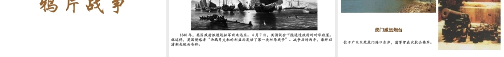 八年级历史上册 第1课 鸦片战争课件1 川教版-川教级上册历史课件