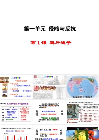 八年级历史上册 第1课 鸦片战争课件1 新人教版-新人教版初中八年级上册历史课件