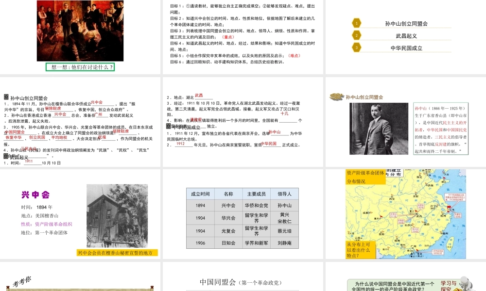 八年级历史上册 8《辛亥革命》课件 北师大版-北师大版初中八年级上册历史课件