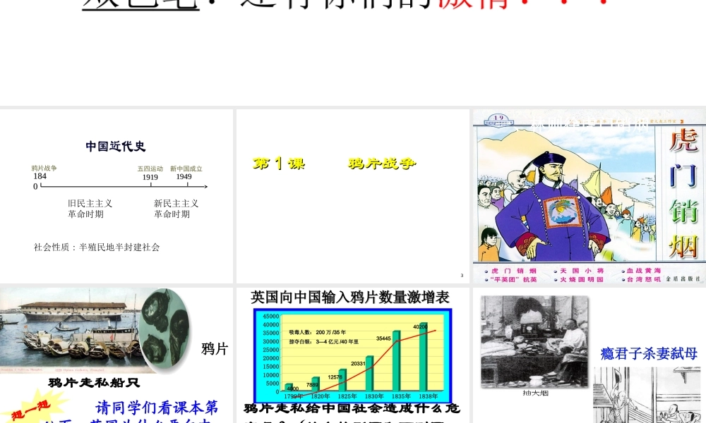 八年级历史上册 第1课 鸦片战争课件2 北师大版-北师大版初中八年级上册历史课件