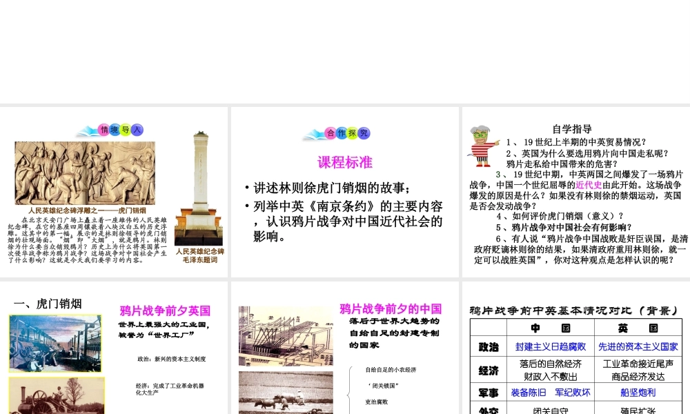 八年级历史上册 第1课 鸦片战争课件2 川教版-川教版初中八年级上册历史课件