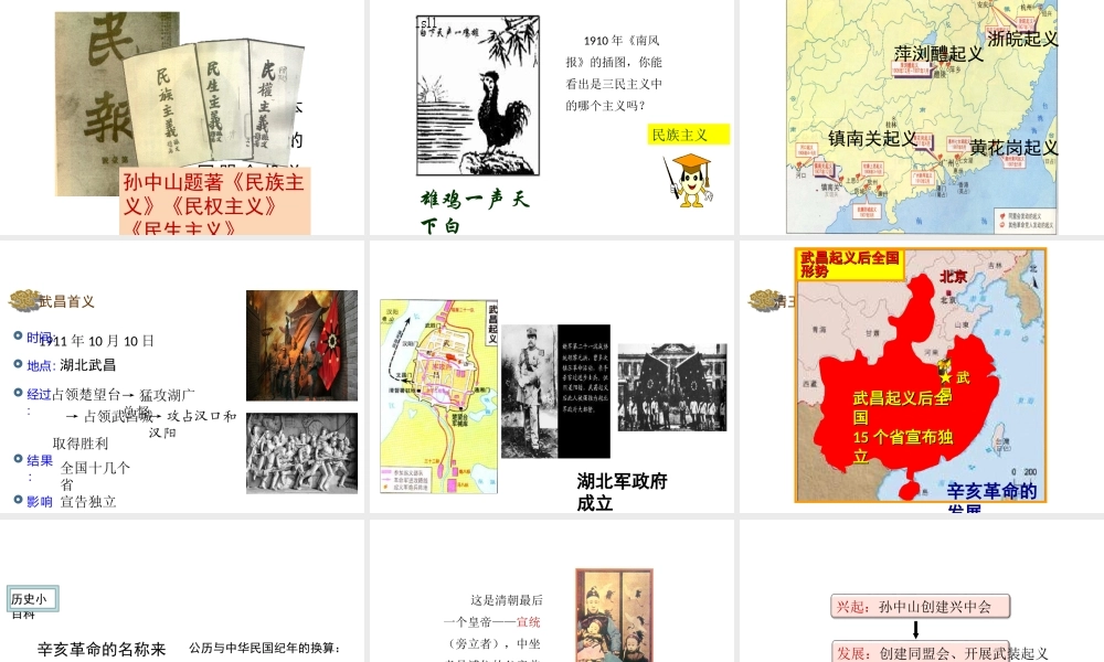 八年级历史上册 8《辛亥革命》课件 岳麓版-岳麓级上册历史课件