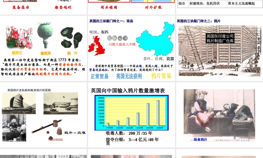 八年级历史上册 第1课 鸦片战争课件2 新人教版-新人教版初中八年级上册历史课件