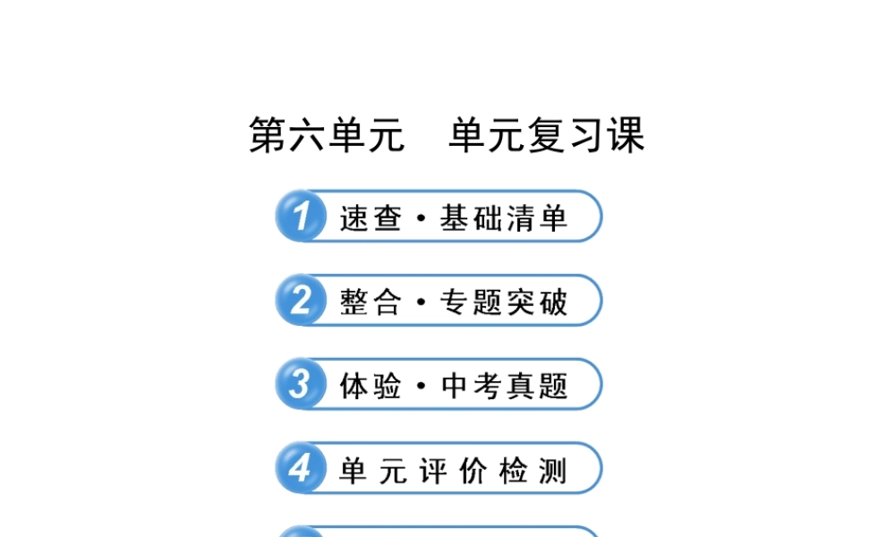 八年级化学全册 第六单元 燃烧与燃料单元复习课课件 鲁教版五四制