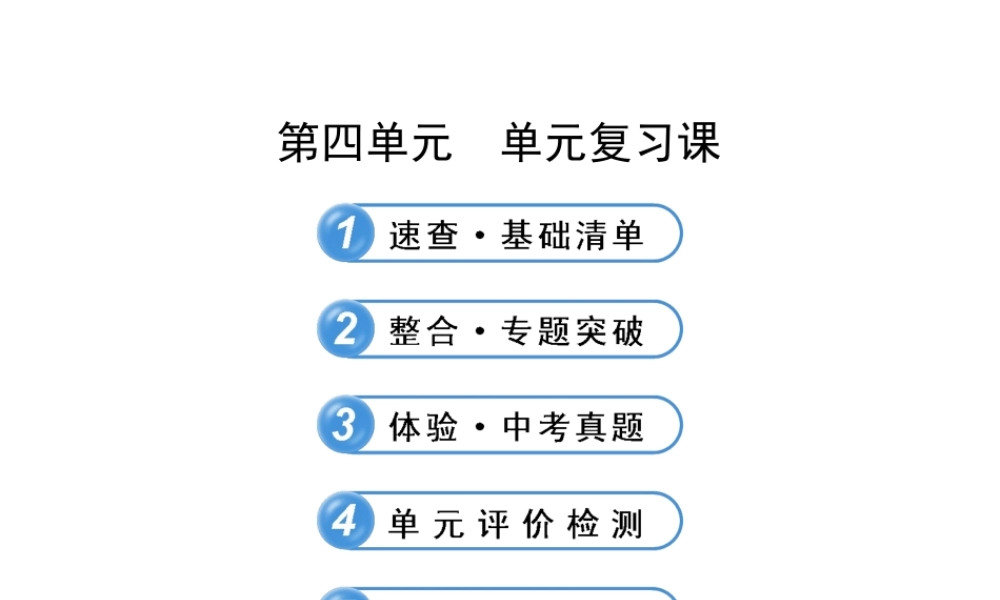 八年级化学全册 第四单元 我们周围的空气单元复习课课件 鲁教版五四制