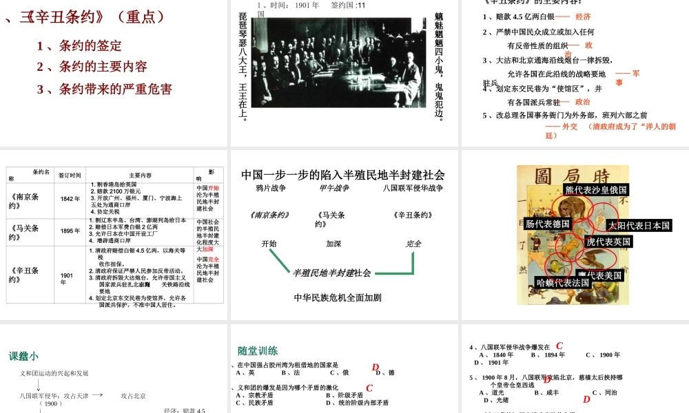 八年级历史上册 第3课 八国联军侵华战争课件1 华东师大版-华东师大版初中八年级上册历史课件