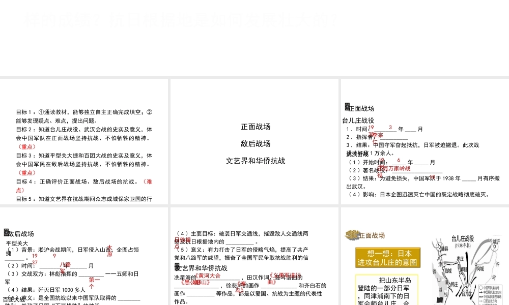 八年级历史上册 19《“血肉筑起的长城”》课件 岳麓版-岳麓级上册历史课件