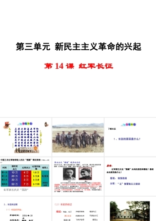 八年级历史上册 第14课 红军长征课件1 岳麓版-岳麓级上册历史课件