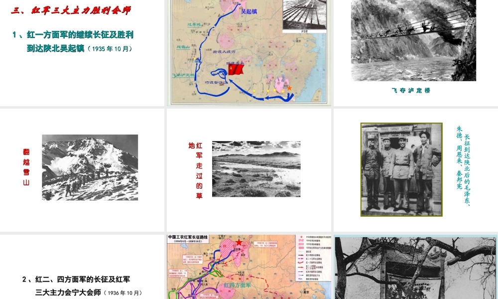 八年级历史上册 第14课 红军长征课件2 岳麓版-岳麓版初中八年级上册历史课件