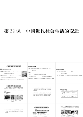 八年级历史上册 第22课 中国近代社会生活的变迁课件 岳麓版-岳麓版初中八年级上册历史课件