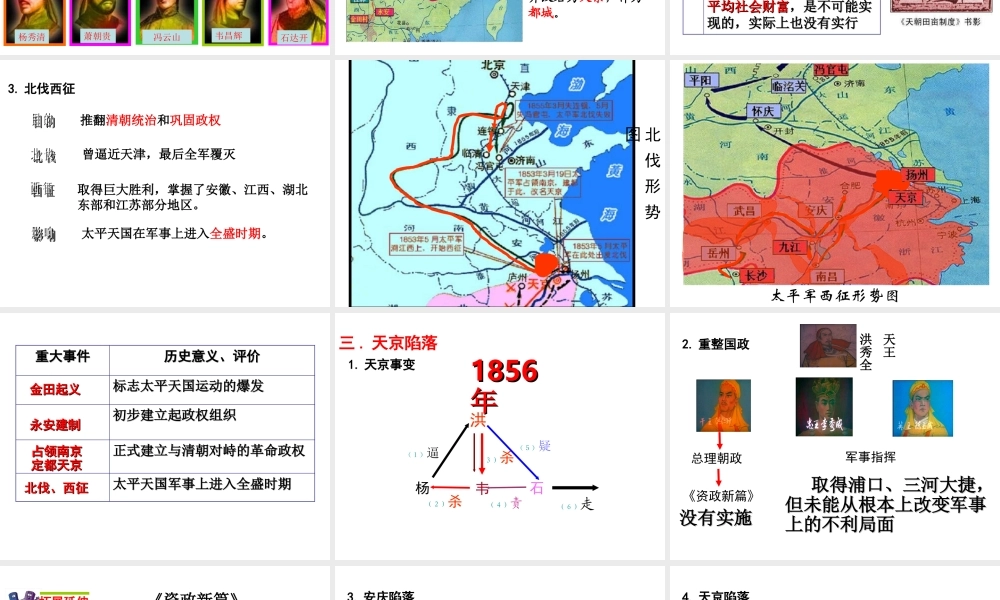 八年级历史上册 第3课 太平天国运动课件2 北师大版-北师大版初中八年级上册历史课件