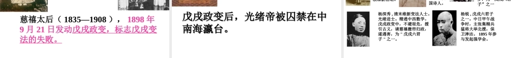 八年级历史上册 第2单元 第7课 戊戌变法教学课件 中华书局版-中华书局版初中八年级上册历史课件