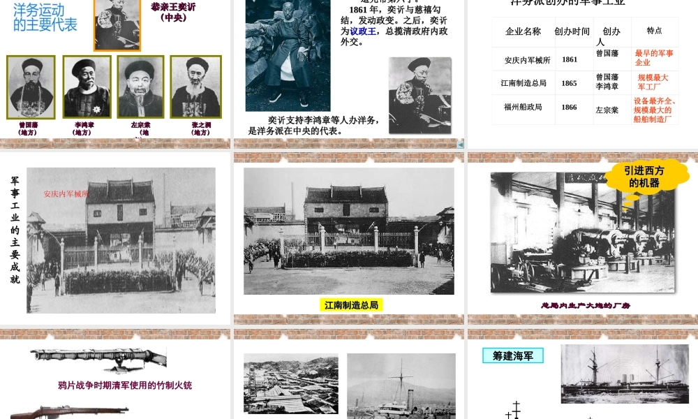 八年级历史上册 第2单元 民族危机与救亡图存（19世纪60年代—20世纪初）第4课 近代工业的兴起课件1 中图版-中图版初中八年级上册历史课件