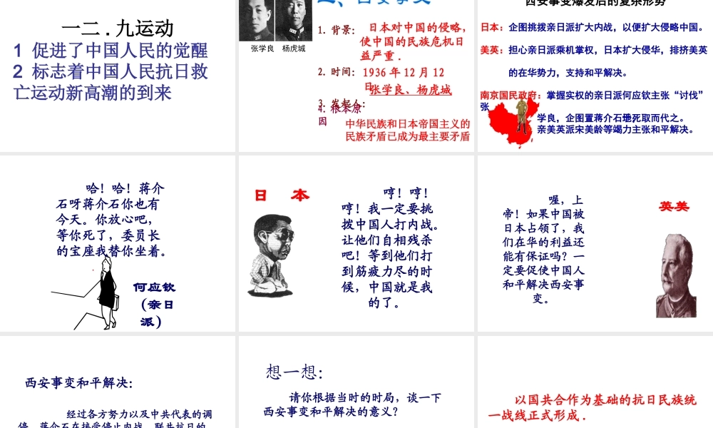 八年级历史上册 第14课“中华民族到了最危险的时候”课件2 北师大版-北师大级上册历史课件