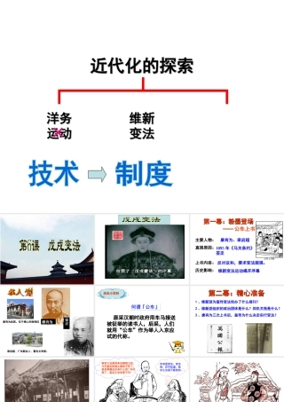 八年级历史上册 第2单元 民族危机与救亡图存（19世纪60年代—20世纪初）第6课 戊戌变法课件1 中图版-中图版初中八年级上册历史课件