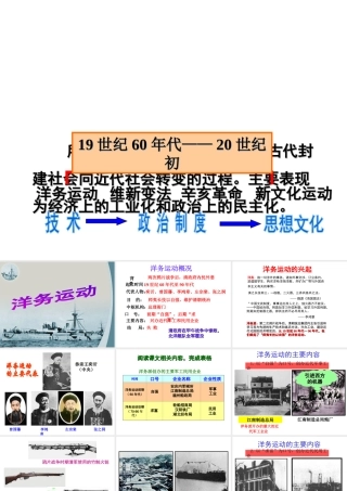 八年级历史上册 第二单元 第6课《洋务运动》课件 新人教版-新人教版初中八年级上册历史课件