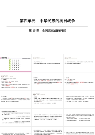 八年级历史上册 第4单元 中华民族的抗日战争 第15课 全民族抗战的兴起课件 北师大版-北师大版初中八年级上册历史课件