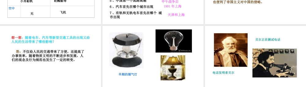 八年级历史上册 第六单元 第19课 物质文明的进步课件 华东师大版-华东师大版初中八年级上册历史课件