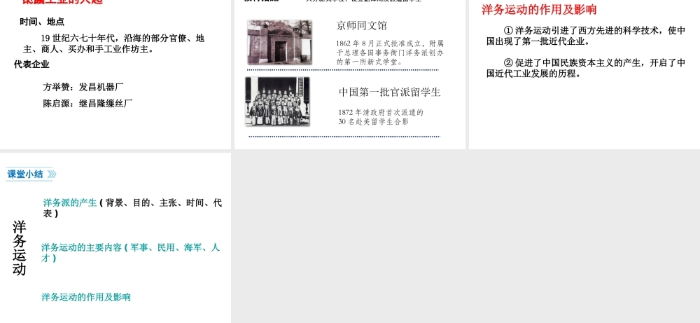 八年级历史上册 第4课 洋务运动课件1 北师大版-北师大版初中八年级上册历史课件
