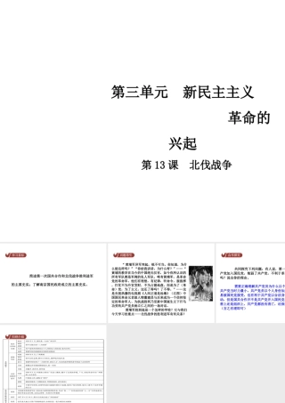 八年级历史上册 第3单元 新民主主义革命的兴起 13 北伐战争课件 中华书局版-中华书局版初中八年级上册历史课件