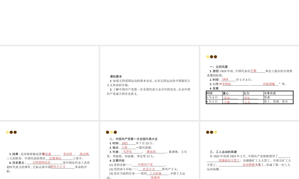 八年级历史上册 第三单元 新民主主义革命的兴起 第13课 伟大的开端课件 北师大版-北师大版初中八年级上册历史课件