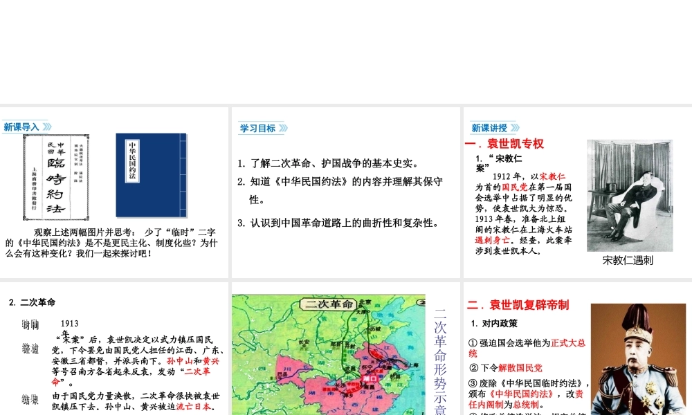 八年级历史上册 第9课 袁世凯独裁统治与军阀混战课件2 北师大版-北师大版初中八年级上册历史课件