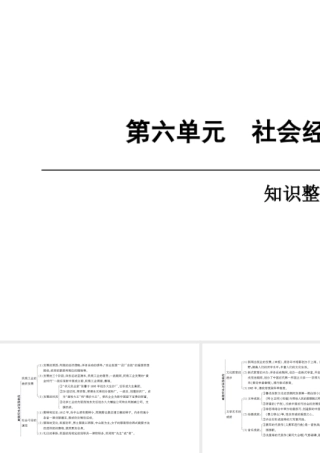 八年级历史上册 第6单元 社会经济与文化教育知识整合课件 北师大版-北师大级上册历史课件