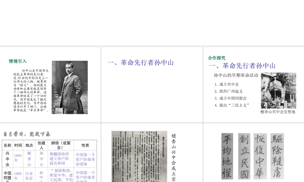 八年级历史上册 第6课 辛亥革命与中华民国的建立课件2 华东师大版-华东师大版初中八年级上册历史课件