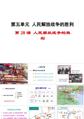 八年级历史上册 第人民解放战争的胜利课件2 岳麓版-岳麓级上册历史课件
