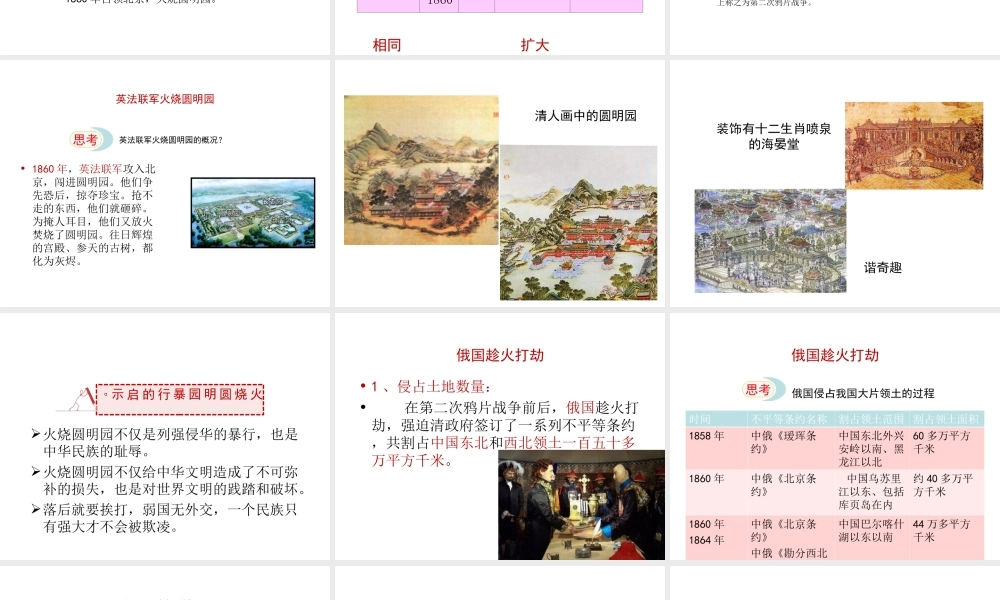 八年级历史上册 第一单元 第2课 劫难中的抗争课件 北师大版-北师大版初中八年级上册历史课件