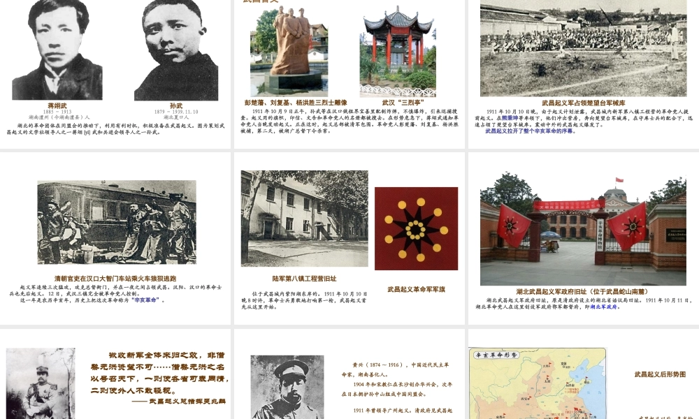 八年级历史上册 第7课 辛亥革命课件1 川教版-川教级上册历史课件