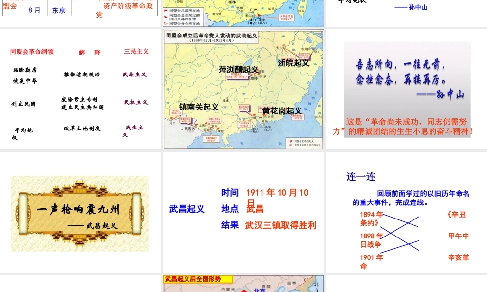 八年级历史上册 第7课 辛亥革命课件2 岳麓版-岳麓版初中八年级上册历史课件