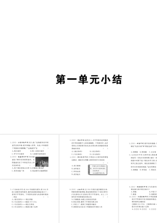 八年级历史上册 第一单元 列强的侵略与中国人民的抗争小结课件 岳麓版-岳麓版初中八年级上册历史课件