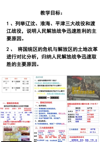 八年级历史上册 第五单元 第国民党政权的崩溃课件 北师大版-北师大级上册历史课件